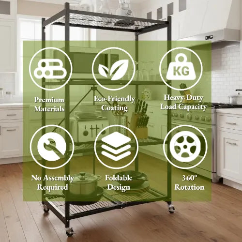 BUY 2 GET 2 FREE!*4-Tier Heavy Duty Rack β Includes FREE Storage Boxes