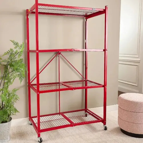 BUY 2 GET 2 FREE!*4-Tier Heavy Duty Rack β Includes FREE Storage Boxes