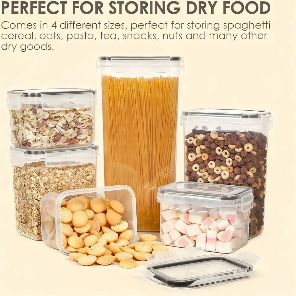 15-Piece Airtight Food Storage Set with Lids, Comes with 24 Labels