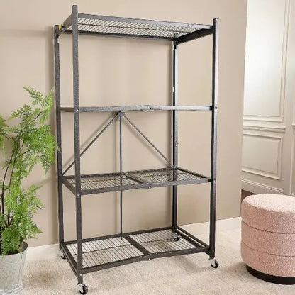 BUY 2 GET 2 FREE!*4-Tier Heavy Duty Rack – Includes FREE Storage Boxes