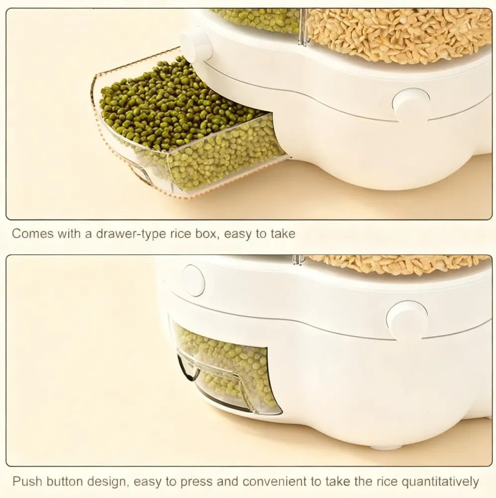 Large Clear Kitchen Storage Container, Visible for Easy Inventory Check