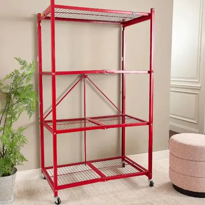 BUY 2 GET 2 FREE!*4-Tier Heavy Duty Rack – Includes FREE Storage Boxes